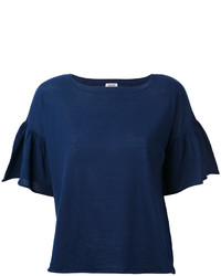 Женская темно-синяя футболка от P.A.R.O.S.H.