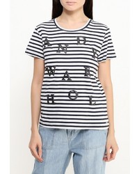 Женская темно-синяя футболка от Pepe Jeans