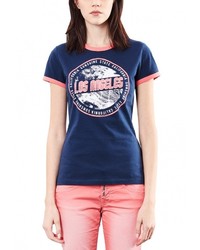 Женская темно-синяя футболка от Q/S designed by