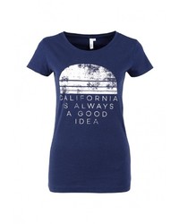 Женская темно-синяя футболка от Q/S designed by