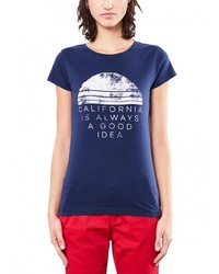 Женская темно-синяя футболка от Q/S designed by