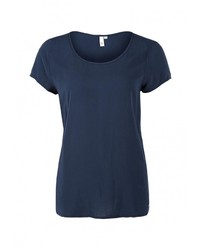 Женская темно-синяя футболка от Q/S designed by