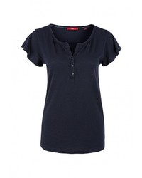Женская темно-синяя футболка от s.Oliver