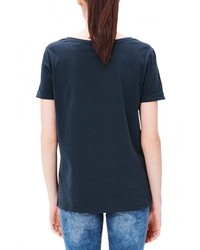 Женская темно-синяя футболка от s.Oliver