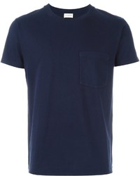 Мужская темно-синяя футболка от Saint Laurent