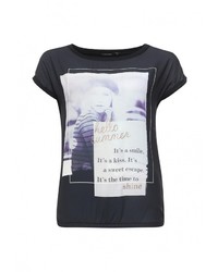 Женская темно-синяя футболка от Savage