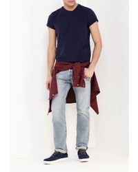 Мужская темно-синяя футболка от Sela