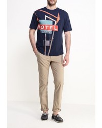 Мужская темно-синяя футболка от Sisley