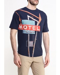 Мужская темно-синяя футболка от Sisley