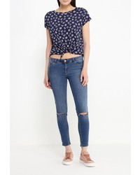 Женская темно-синяя футболка от SPRINGFIELD