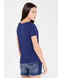 Женская темно-синяя футболка от SPRINGFIELD