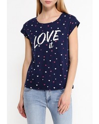 Женская темно-синяя футболка от SPRINGFIELD