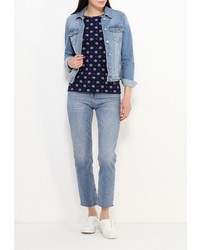 Женская темно-синяя футболка от SPRINGFIELD