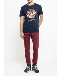 Мужская темно-синяя футболка от SPRINGFIELD