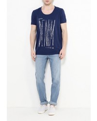 Мужская темно-синяя футболка от Strellson