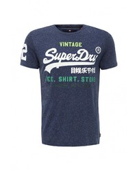 Мужская темно-синяя футболка от Superdry