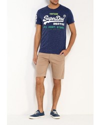Мужская темно-синяя футболка от Superdry