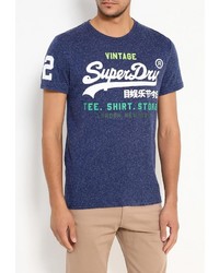 Мужская темно-синяя футболка от Superdry