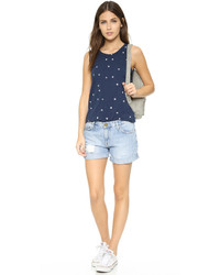 Женская темно-синяя футболка от Current/Elliott