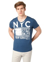 Мужская темно-синяя футболка от Tom Tailor