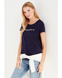 Женская темно-синяя футболка от Tom Tailor Denim