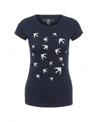 Женская темно-синяя футболка от Tom Tailor Denim