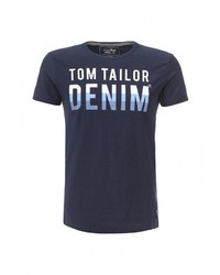 Мужская темно-синяя футболка от Tom Tailor Denim