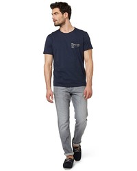 Мужская темно-синяя футболка от Tom Tailor