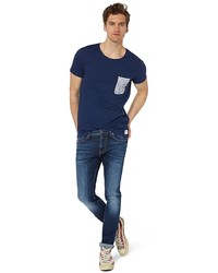 Мужская темно-синяя футболка от Tom Tailor