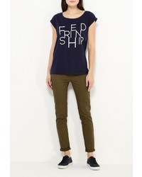 Женская темно-синяя футболка от Top Secret