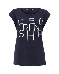 Женская темно-синяя футболка от Top Secret