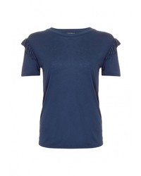 Женская темно-синяя футболка от Topshop