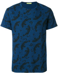 Мужская темно-синяя футболка от Versace