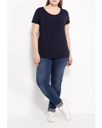 Женская темно-синяя футболка от Violeta BY MANGO