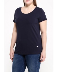 Женская темно-синяя футболка от Violeta BY MANGO