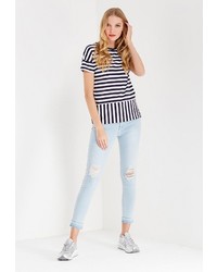 Женская темно-синяя футболка от Спартак