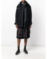 Женская темно-синяя хлопковая парка от Sacai