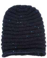 Женская темно-синяя шапка от Grevi