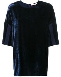 Темно-синяя шелковая блузка от A.F.Vandevorst