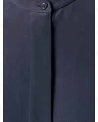 Женская темно-синяя шелковая рубашка от Joseph