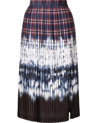 Темно-синяя шелковая юбка со складками от Altuzarra