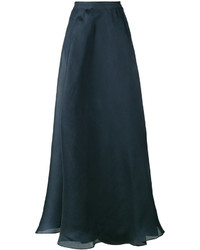 Темно-синяя шелковая юбка от Rosie Assoulin