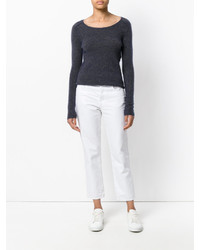 Темно-синяя шерстяная блузка от Humanoid