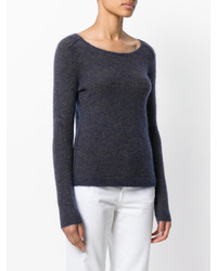 Темно-синяя шерстяная блузка от Humanoid