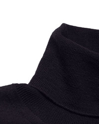 Мужская темно-синяя шерстяная водолазка от Boglioli