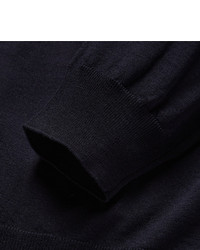 Мужская темно-синяя шерстяная водолазка от Boglioli