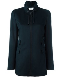 Женская темно-синяя шерстяная куртка от Akris