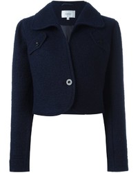 Женская темно-синяя шерстяная куртка от Carven