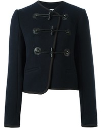 Женская темно-синяя шерстяная куртка от Carven