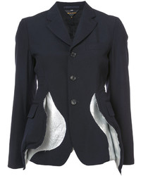 Женская темно-синяя шерстяная куртка от Comme des Garcons